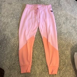 Aviator nation pink and orange sweatpants